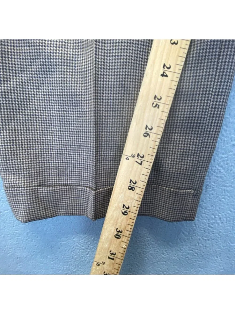Polo Ralph Lauren  Pant  Houndstooth Khaki Pleated Chino Pants Men's Size 34x32